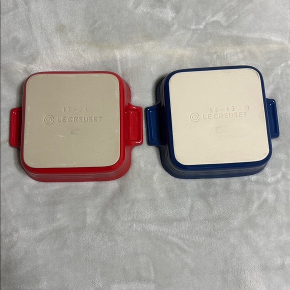Set of 2 Le Creuset Heritage Small Square Stoneware - Picture 2 of 4